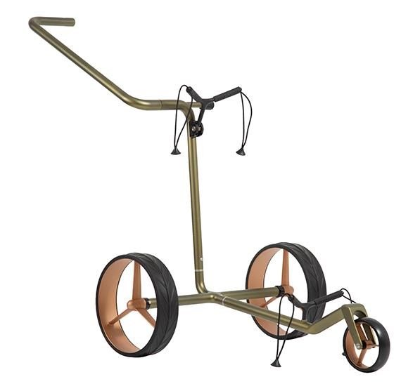JuCad Carbon Verde Rosé manual trolley, special edition + carry bag JTT