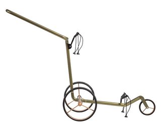 JuCad Carbon Verde Rosé manual trolley, special edition + carry bag JTT