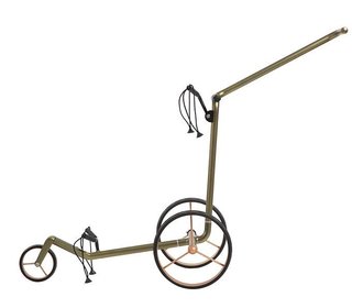 JuCad Carbon Verde Rosé manual trolley, special edition + carry bag JTT
