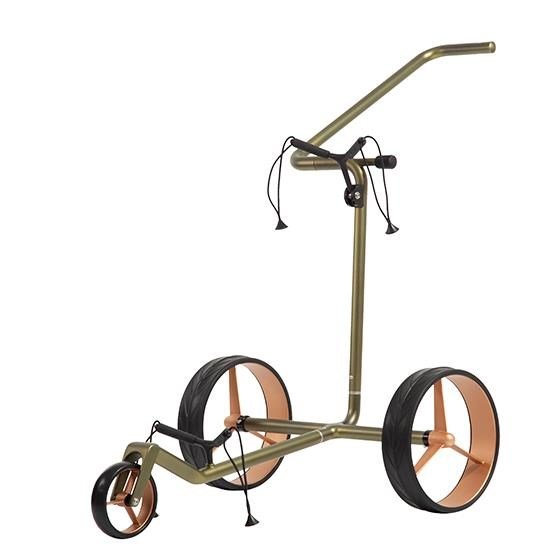 JuCad Carbon Verde Rosé manual trolley, special edition + carry bag JTT