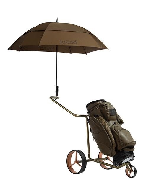 JuCad Carbon Verde Rosé manual trolley, special edition + carry bag JTT