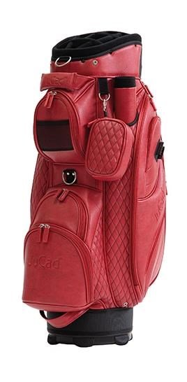 JuCad Style cart bag, red/leather optic