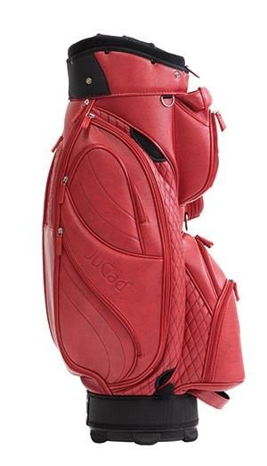 JuCad Style cart bag, red/leather optic