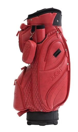 JuCad Style cart bag, red/leather optic