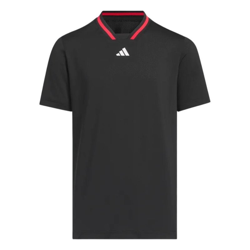 Adidas Sport Collar boys polo, black