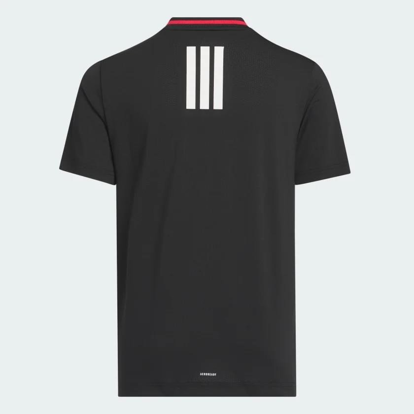 Adidas Sport Collar boys polo, black