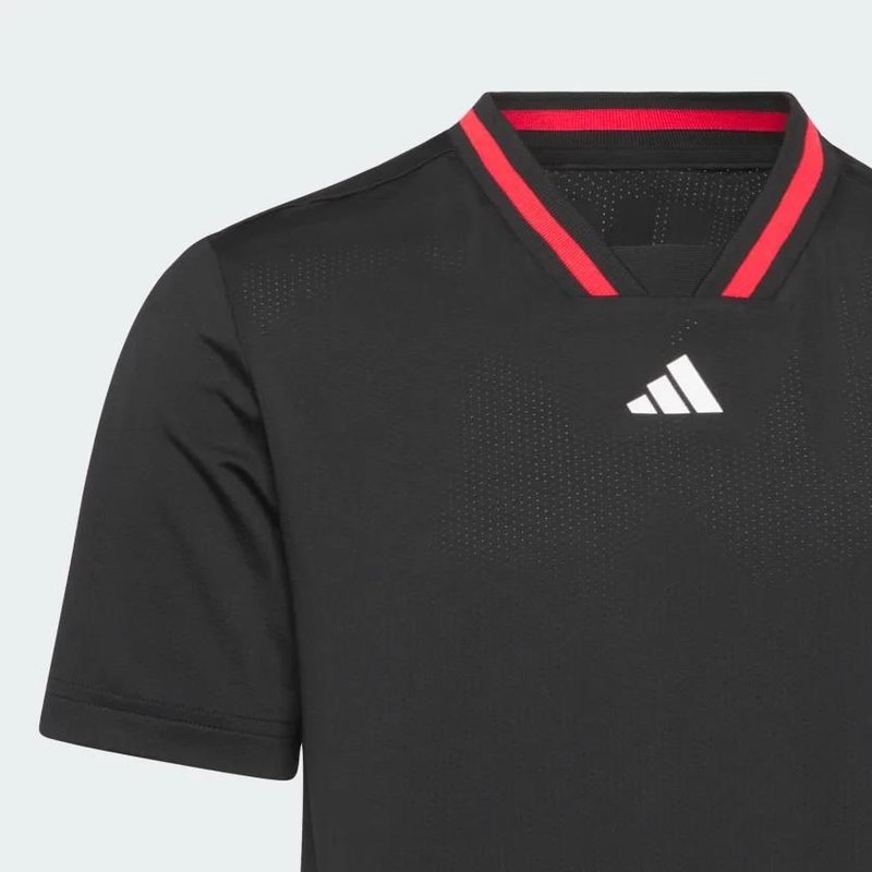 Adidas Sport Collar boys polo, black