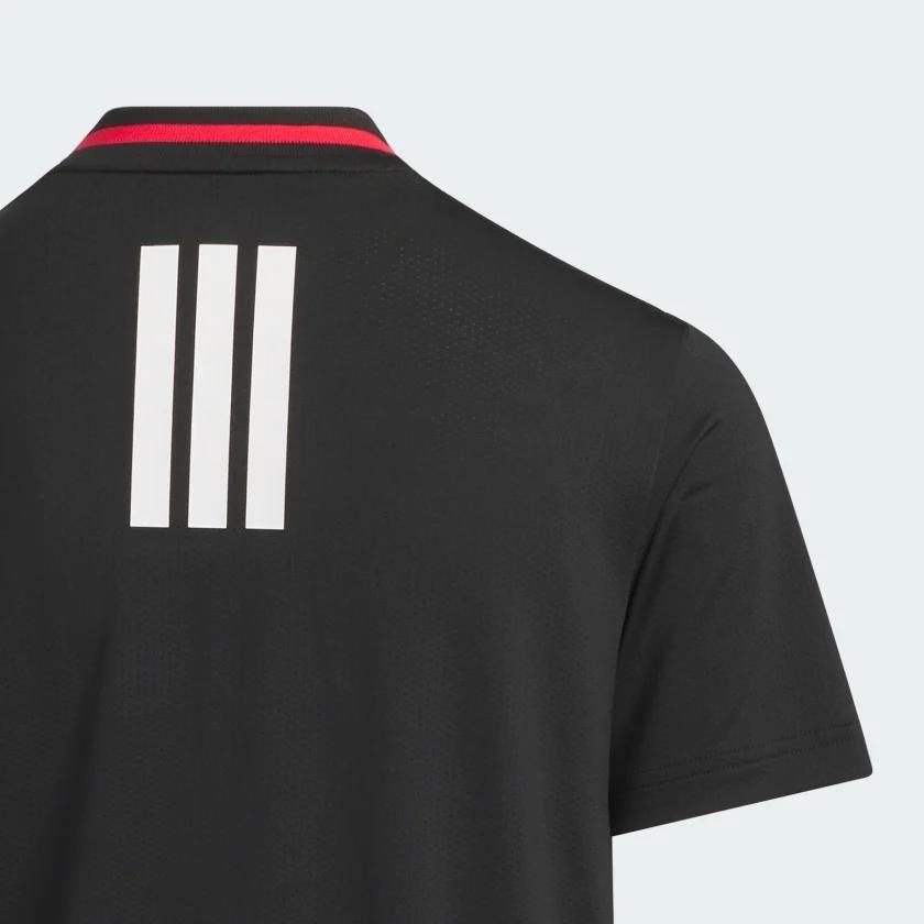 Adidas Sport Collar boys polo, black
