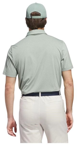 Adidas Ultimate365 Mini Bunker men's polo, silver green