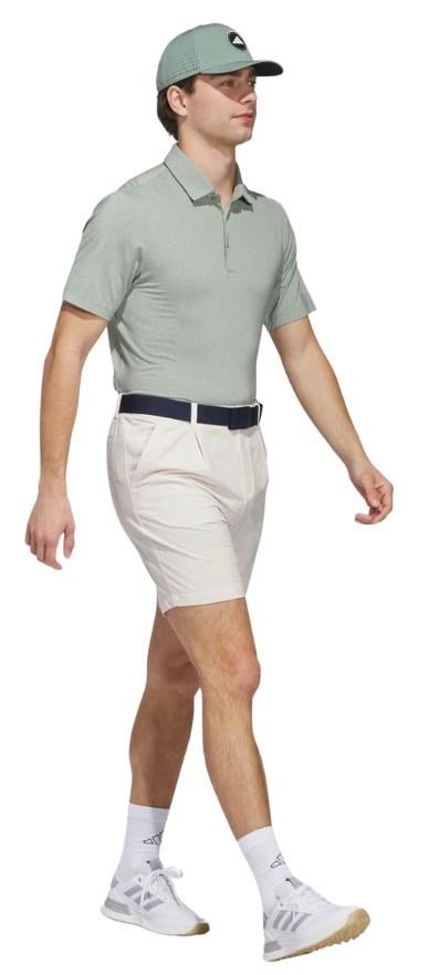 Adidas Ultimate365 Mini Bunker men's polo, silver green