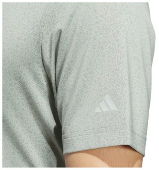 Adidas Ultimate365 Mini Bunker men's polo, silver green