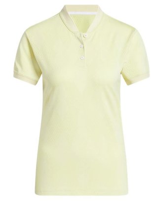 Adidas Ultimate365 Diamond Jacquard women's polo, powder yellow