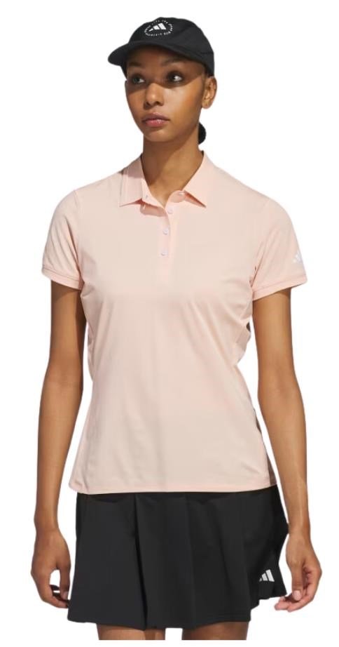 Adidas Ultimate365 Tour Twistknit women's polo, powder coral