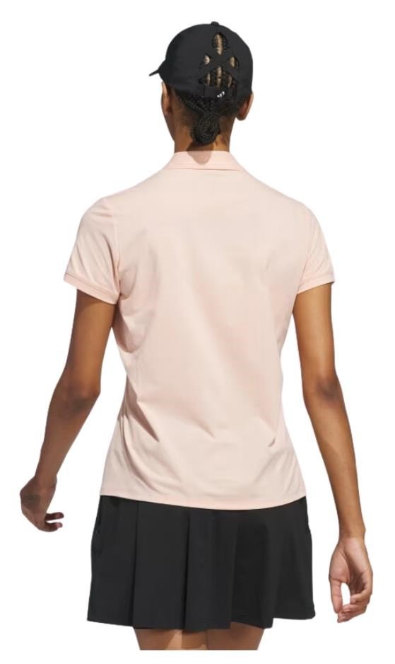 Adidas Ultimate365 Tour Twistknit women's polo, powder coral