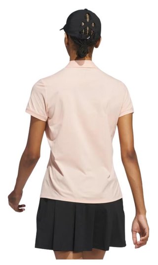Adidas Ultimate365 Tour Twistknit women's polo, powder coral