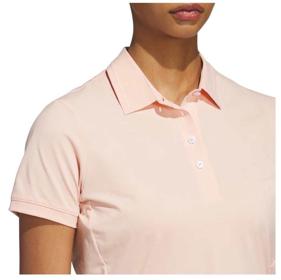Adidas Ultimate365 Tour Twistknit women's polo, powder coral