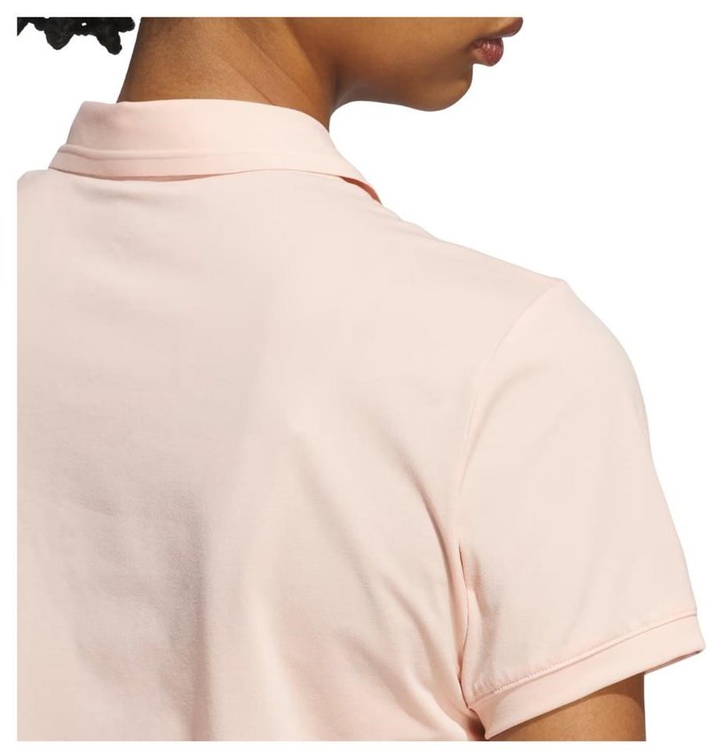 Adidas Ultimate365 Tour Twistknit women's polo, powder coral