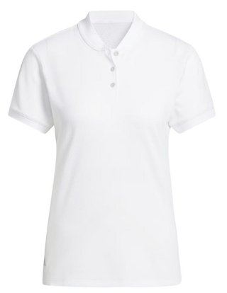 Adidas Ultimate365 Diamond Jacquard women's polo, white