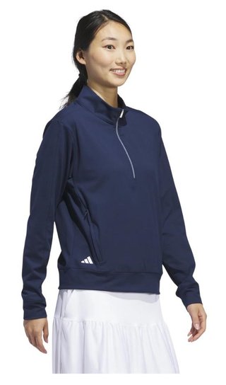 Adidas Ultimate365 half-zip women's sweatshirt, navy