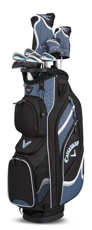 Callaway Solaire 10PC women's golf set, graphite, light blue