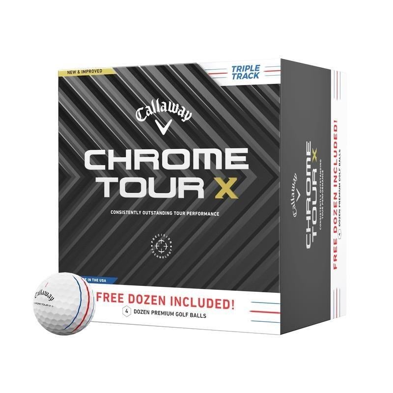 Callaway Chrome Tour X Triple Track golf balls 2024 (48 balls, 4 dozens)