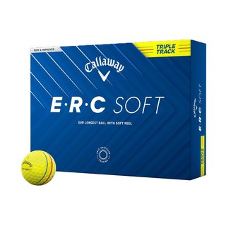Callaway ERC Soft Triple Track golf balls, yellow