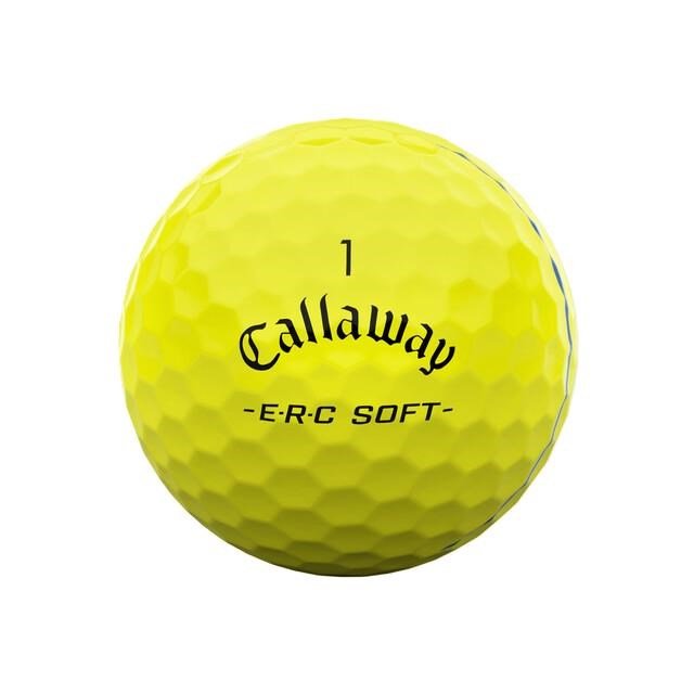 Callaway ERC Soft Triple Track golf balls, yellow