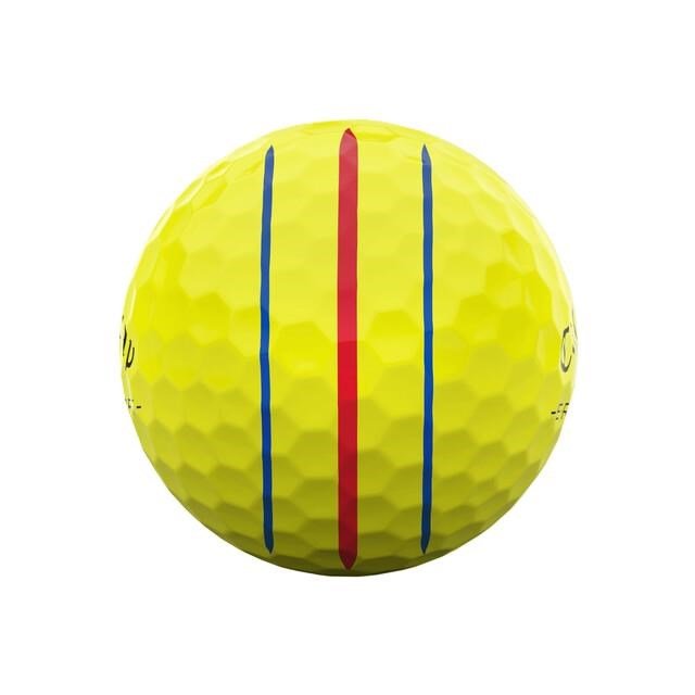 Callaway ERC Soft Triple Track golf balls, yellow