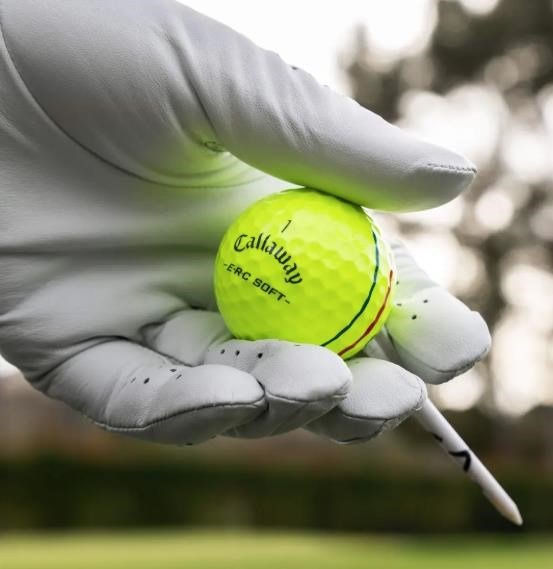 Callaway ERC Soft Triple Track golf balls, yellow