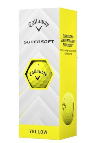 Callaway Supersoft golf balls (12 balls), yellow