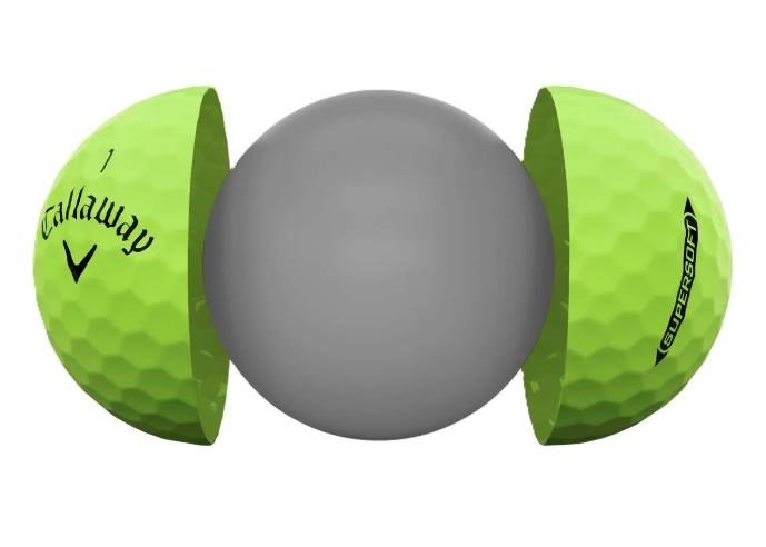 Callaway Supersoft Matte golf balls, green