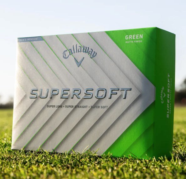Callaway Supersoft Matte golf balls, green