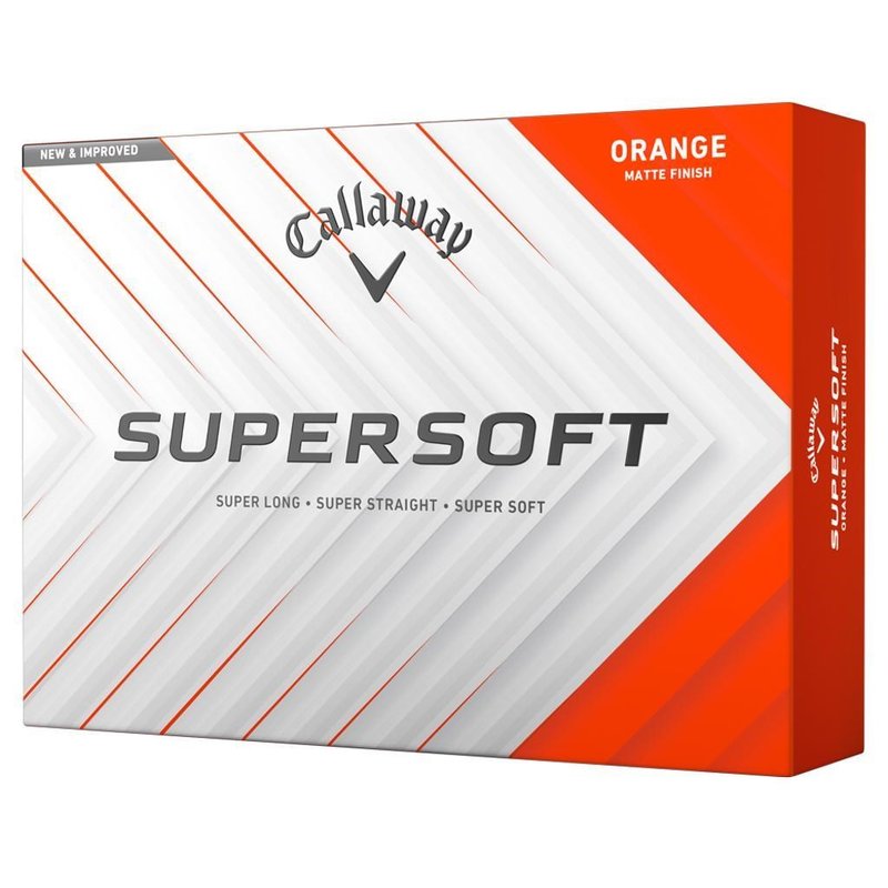 Callaway Supersoft Matte golf balls, orange