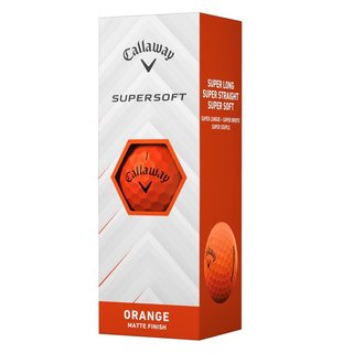 Callaway Supersoft Matte golf balls, orange