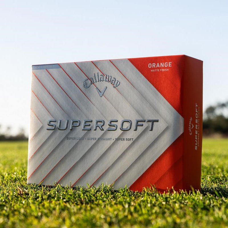 Callaway Supersoft Matte golf balls, orange