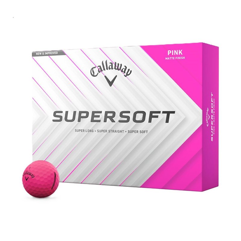 Callaway Supersoft Matte golf balls, pink
