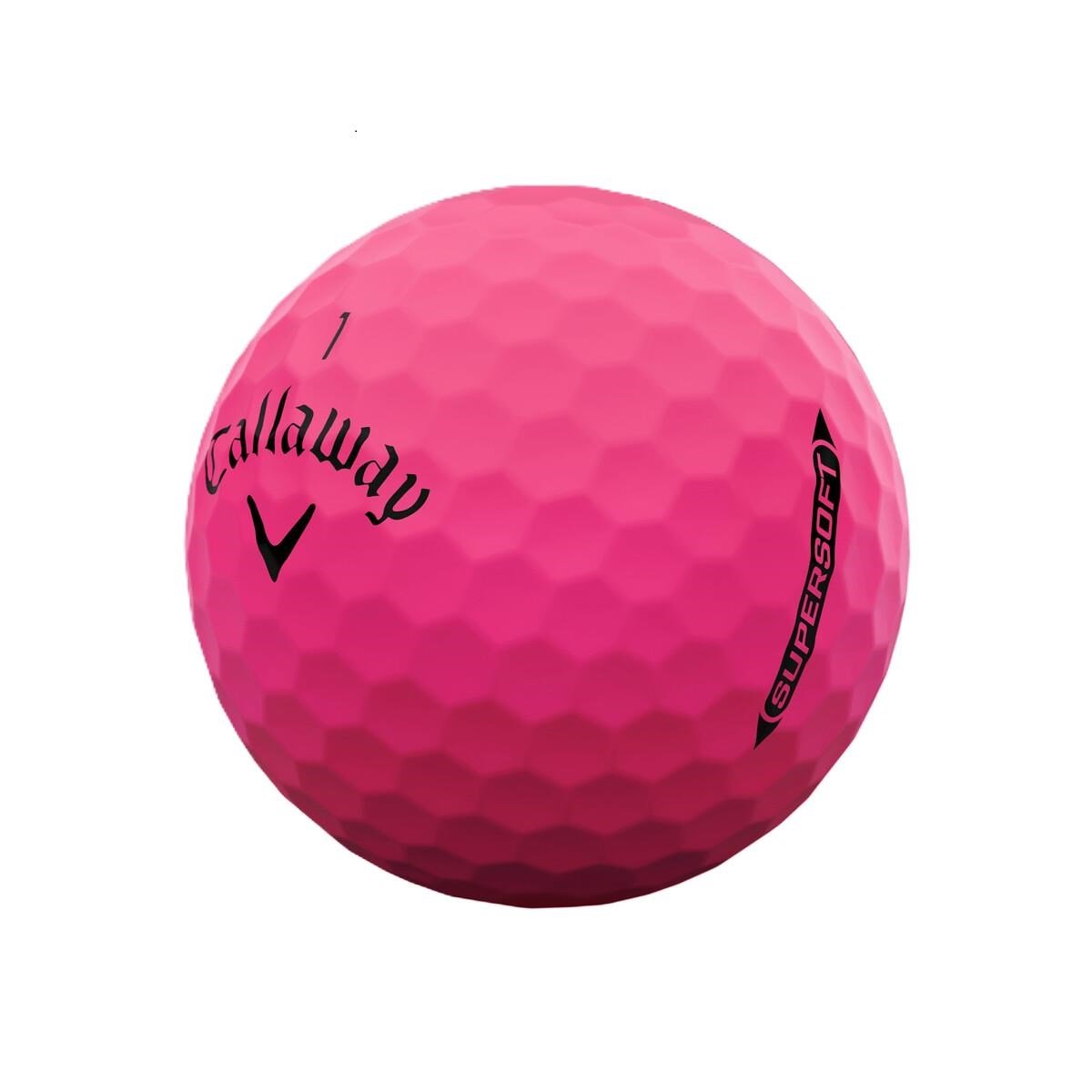 Callaway Supersoft Matte golf balls, pink