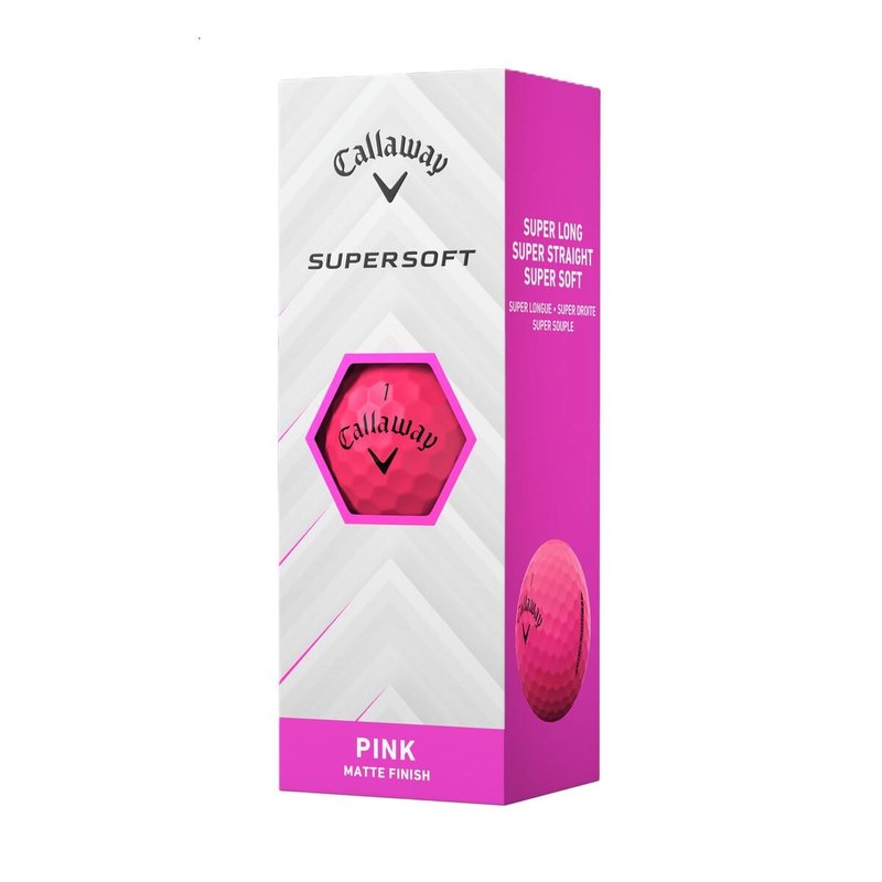 Callaway Supersoft Matte golf balls, pink