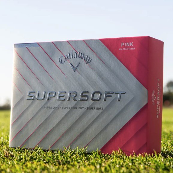 Callaway Supersoft Matte golf balls, pink