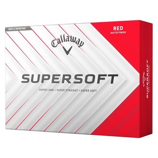 Callaway Supersoft Matte golf balls, red