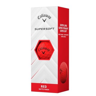 Callaway Supersoft Matte golf balls, red