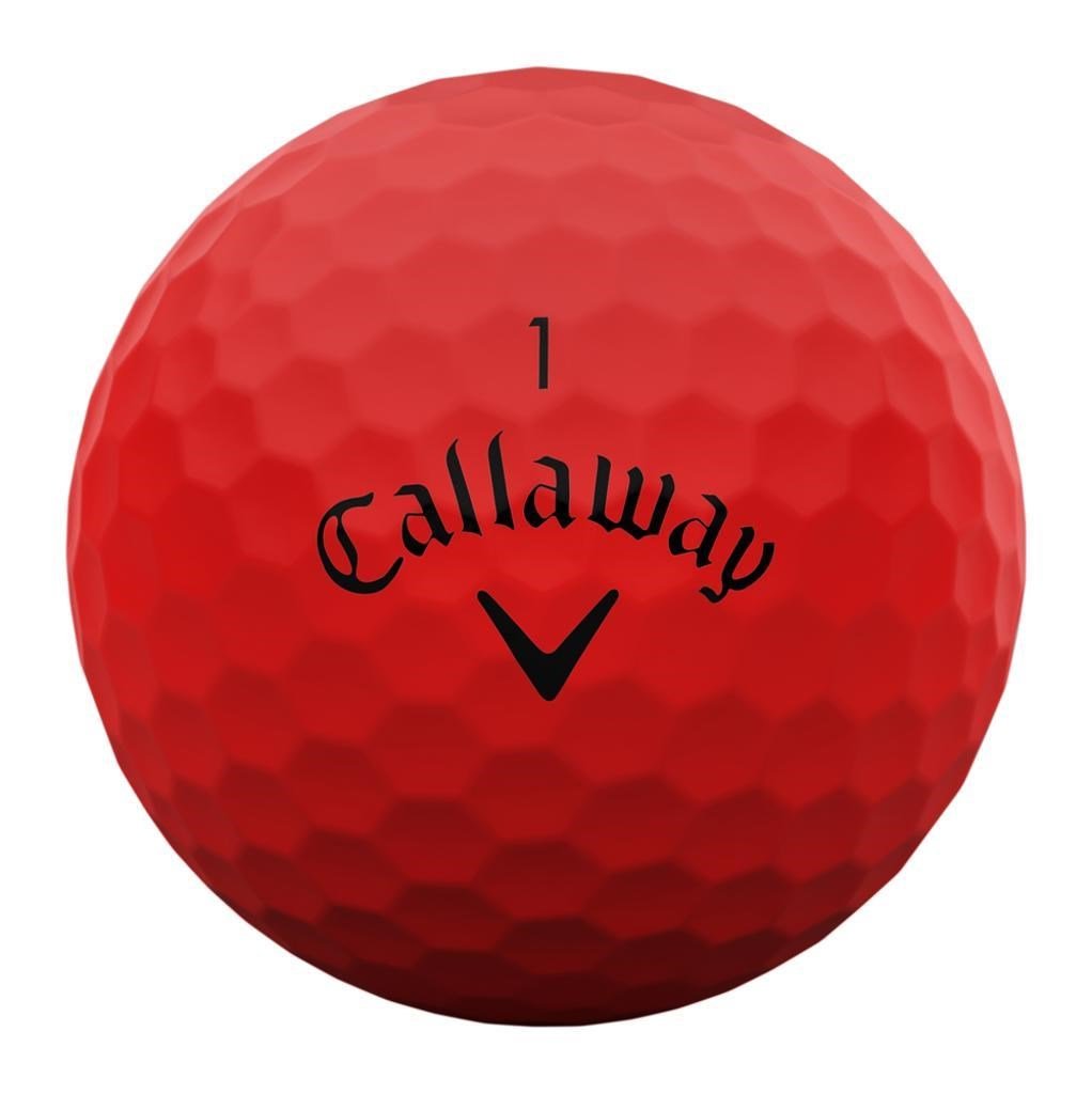 Callaway Supersoft Matte golf balls, red