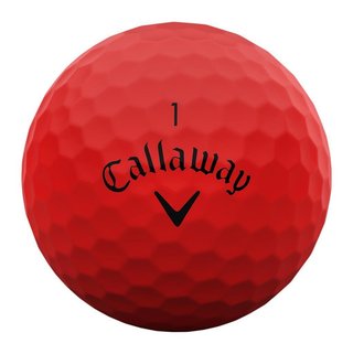 Callaway Supersoft Matte golf balls, red