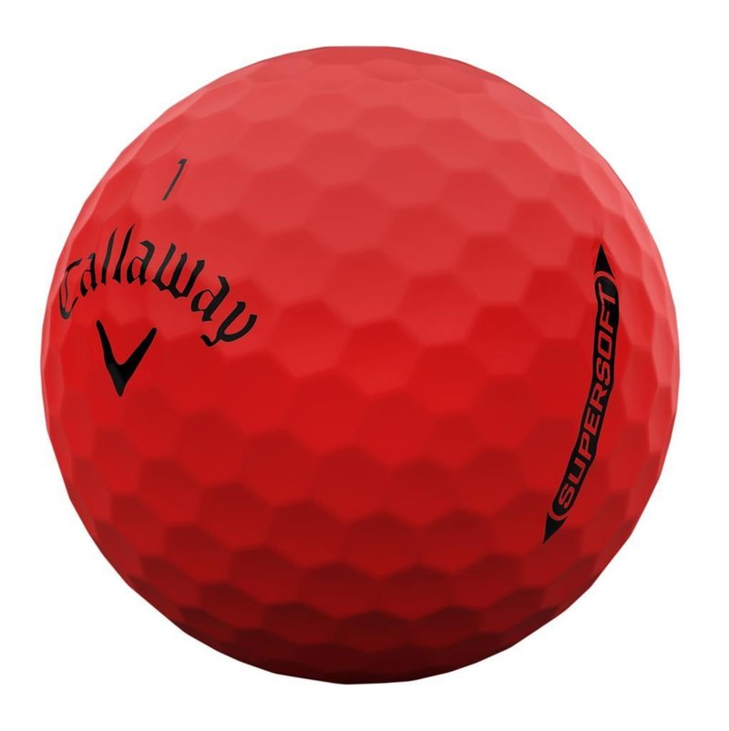 Callaway Supersoft Matte golf balls, red