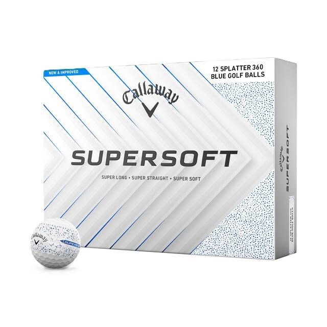 Callaway Supersoft Splatter 360 Blue golf balls