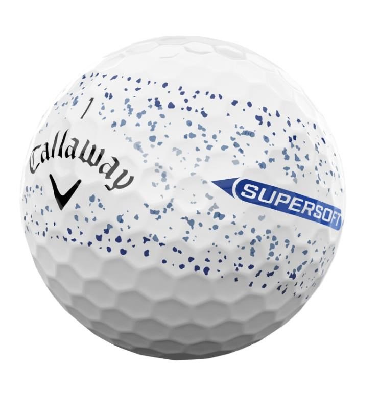 Callaway Supersoft Splatter 360 Blue golf balls