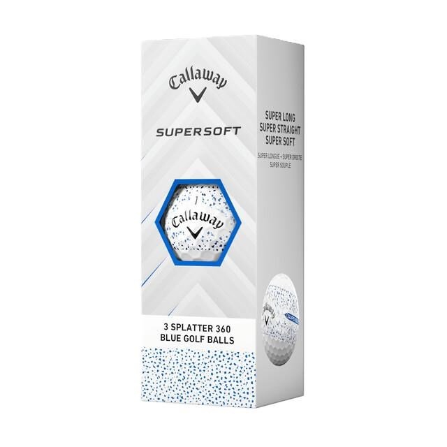 Callaway Supersoft Splatter 360 Blue golf balls