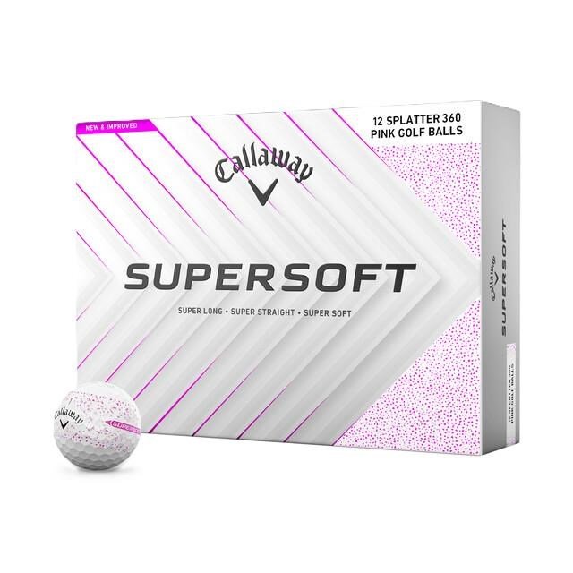 Callaway Supersoft Splatter 360 Pink golf balls