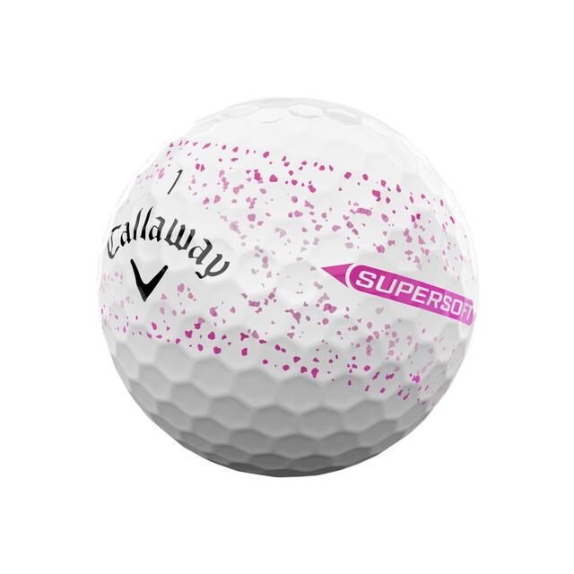 Callaway Supersoft Splatter 360 Pink golf balls