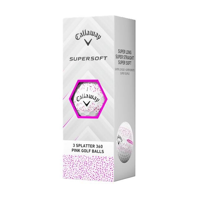 Callaway Supersoft Splatter 360 Pink golf balls